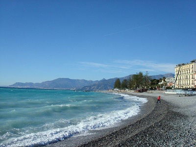 Bordighera sur la cote des fleurs en Italie