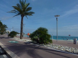 Piste cyclable au Cros de Cagnes