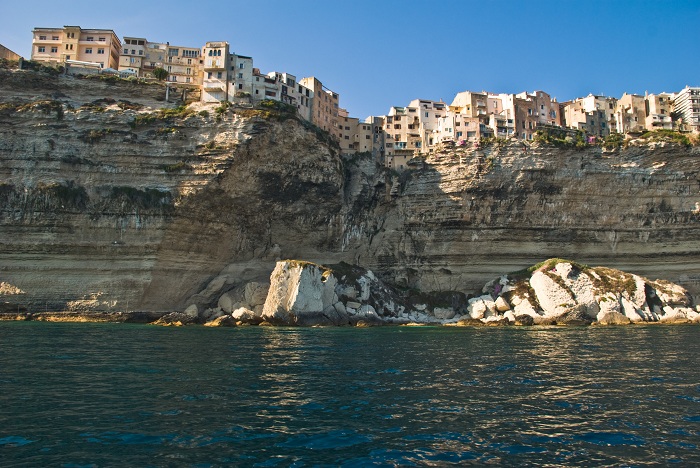 Les falaises de Bonifacio et la ville haute