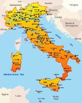 Carte Italie