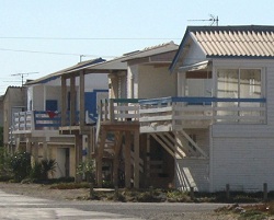 Chalet sur la plage dans la station de Gruissan Plage