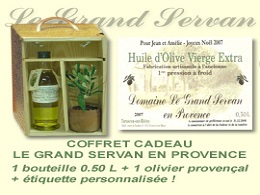 Le coffret huile olive du grand Servan