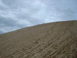 La dune de pilat vue du bas