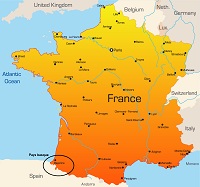 carte france pays basque