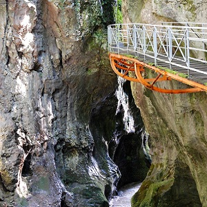 Les gorges du fier à une dizaine de kilomètres du lac d'Annecy