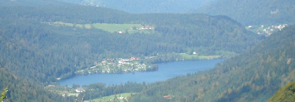 Lac en Alsace depuis col Schlucht