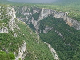 Vue aerienne du Verdon