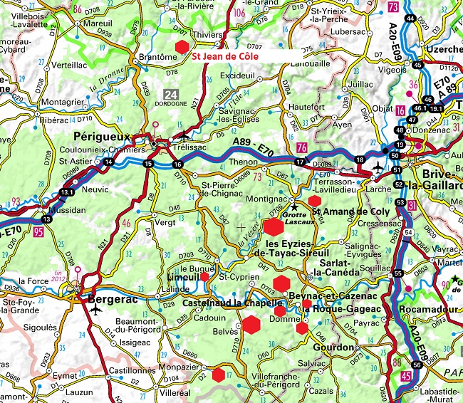 france map dordogne