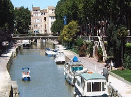 Narbonne et le canal de Robine