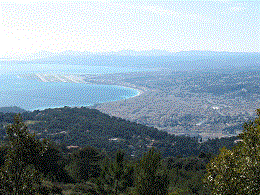 Blick auf Baie des Anges