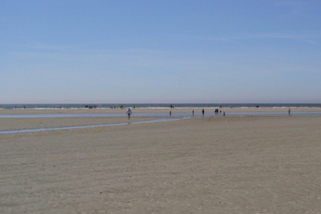 La plage de Ste Cécile sur la Côte d'Opale