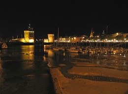 Port de la Rochelle de nuit