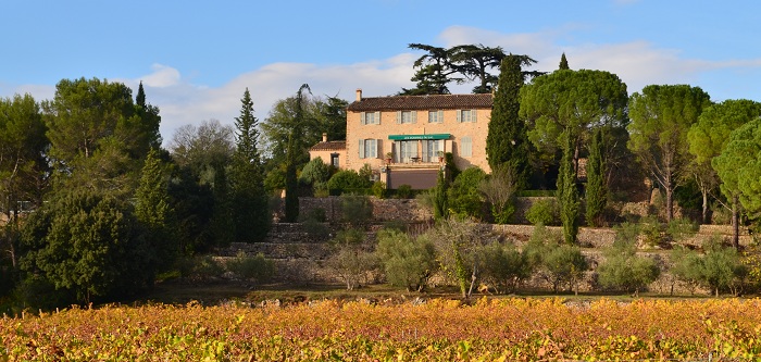 Paysage de la Provence Verte en Automne