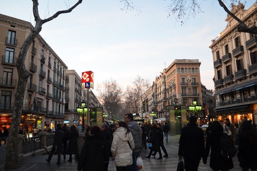 Rambla: une des artères de Barcelone les plus animées