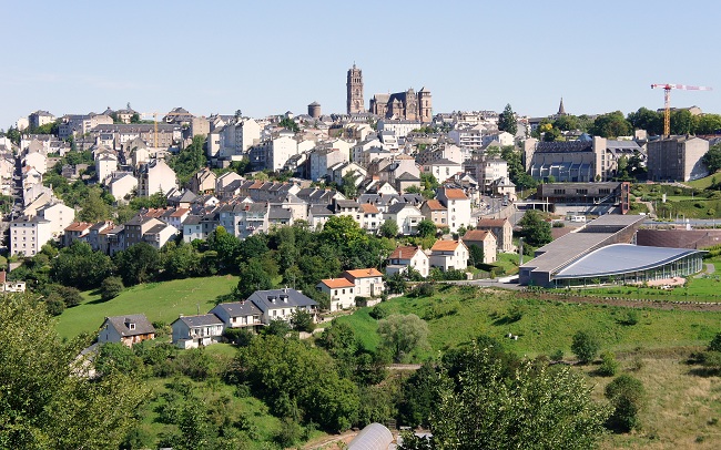 Vue générale de Rodez dans l'Aveyron