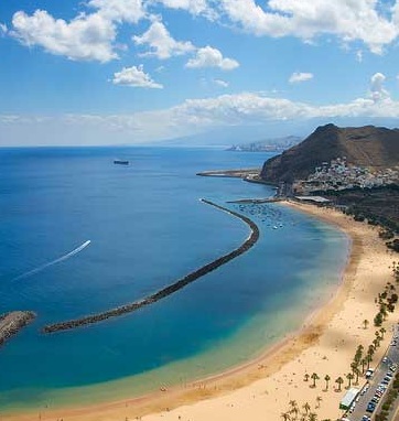 La mer du côté de Santa Cruz aux Canaries