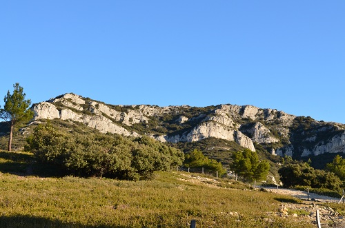 La partie du Luberon dans les environs d'Aix en Provence