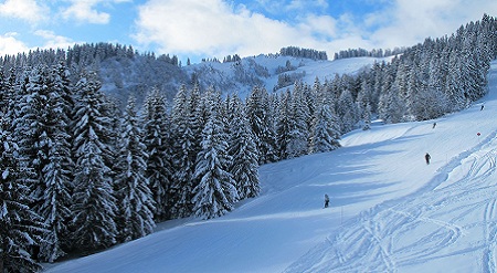 Piste de ski combloux