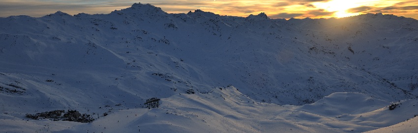 Panorama sur les montagnes Val Thorens