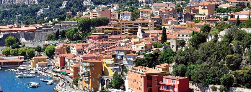 Vieille ville et mer de Villefranche sur Mer