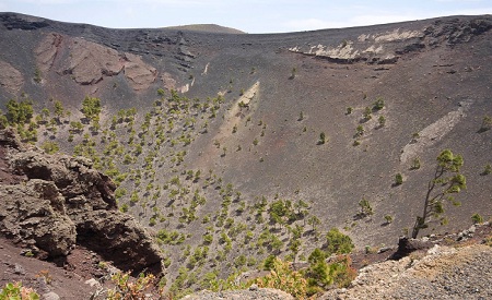 Le volcan de San Antonio sur l'île de La Palma