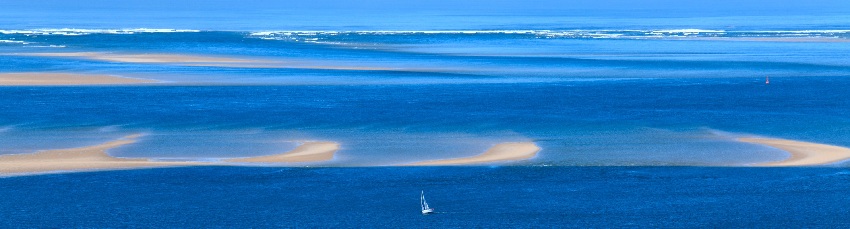 Vue sur ocean Atlantique depuis dune de Pilat